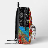 Grappige katten, melk en magie. bedrukte rugzak (Links)