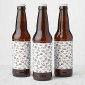 Grappige katten, melk en magie. bier etiket (Flessen)