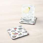 Grappige katten, melk en magie. bier onderzetter (Rechterzijde)