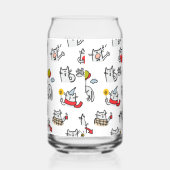 Grappige katten, melk en magie. blikvorm glas (Rechts)