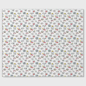 Grappige katten, melk en magie. cadeaupapier (Vlak)