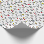 Grappige katten, melk en magie. cadeaupapier (Hoek)