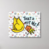 Grappige katten, melk en magie. canvas afdruk (Voorkant)