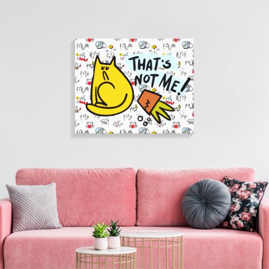 Grappige katten, melk en magie. canvas afdruk (Insitu (Woonkamer))