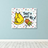 Grappige katten, melk en magie. canvas afdruk (Insitu (Houten vloer))