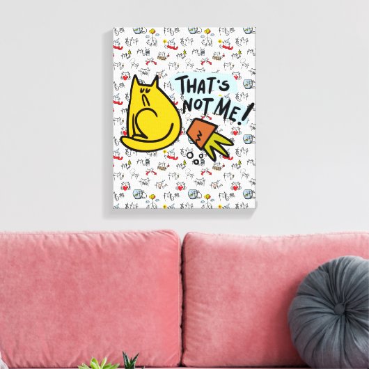 Grappige katten, melk en magie. canvas afdruk (Insitu (Woonkamer))