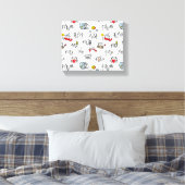 Grappige katten, melk en magie. canvas afdruk (Insitu (Slaapkamer))