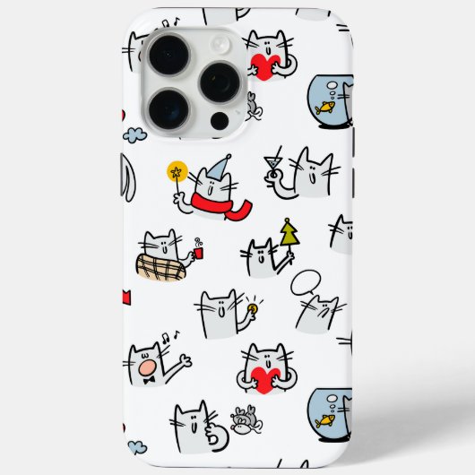 Grappige katten, melk en magie. Case-Mate iPhone case (Achterkant)