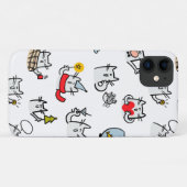 Grappige katten, melk en magie. Case-Mate iPhone case (Achterkant (horizontaal))