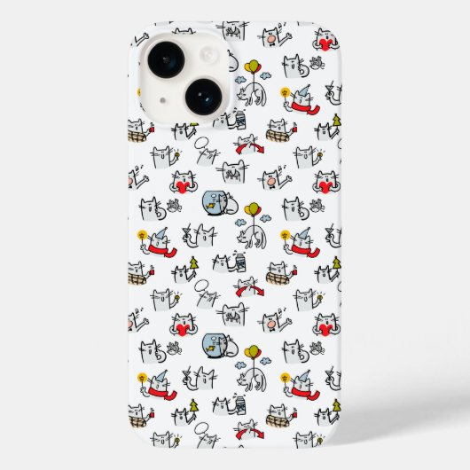 Grappige katten, melk en magie. Case-Mate iPhone case (Achterkant)