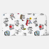 Grappige katten, melk en magie. Case-Mate iPhone case (Achterkant (horizontaal))