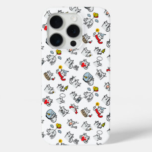 Grappige katten, melk en magie. iPhone 15 pro case