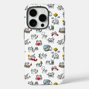 Grappige katten, melk en magie. iPhone 16 pro hoesje