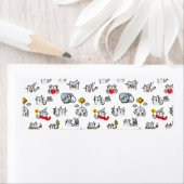 Grappige katten, melk en magie. etiket (Insitu)