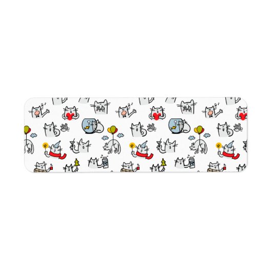 Grappige katten, melk en magie. etiket (Voorkant)