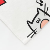 Grappige katten, melk en magie. fleece deken (Hoek)