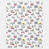 Grappige katten, melk en magie. fleece deken (Voorkant)