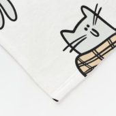 Grappige katten, melk en magie. fleece deken (Hoek)