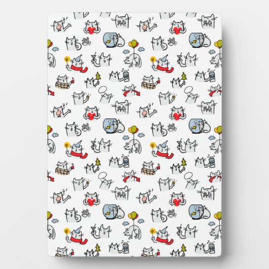 Grappige katten, melk en magie. fotoplaat (voorkant)