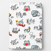 Grappige katten, melk en magie. fotoplaat (voorkant)