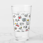 Grappige katten, melk en magie. glas (Achterkant)