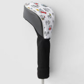 Grappige katten, melk en magie. golfheadcover (Schuin)