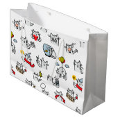Grappige katten, melk en magie. groot cadeauzakje (Voorkant Gekanteld)