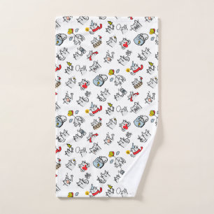 Grappige katten, melk en magie. handdoek