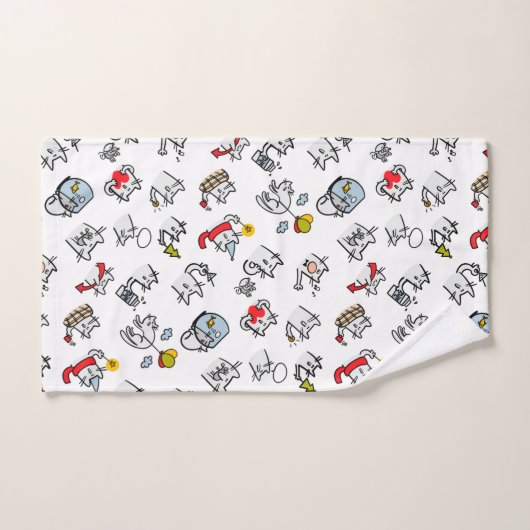 Grappige katten, melk en magie. handdoek (Handdoek)