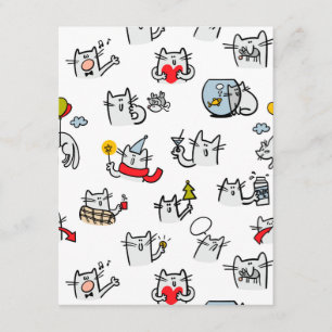 Grappige katten, melk en magie. informatiekaartje