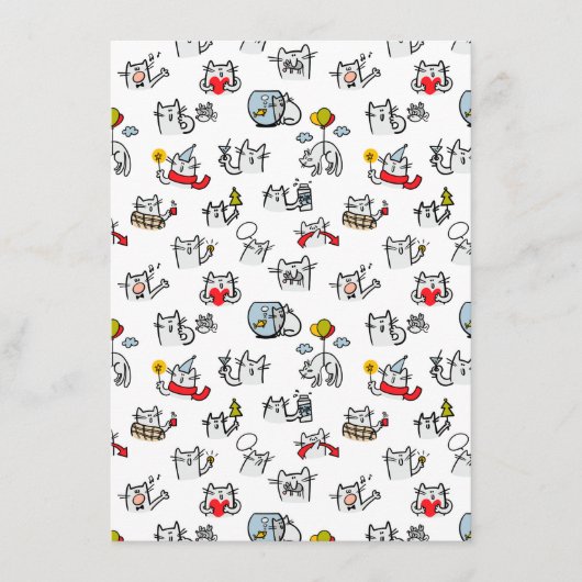 Grappige katten, melk en magie. informatiekaartje (Voorkant)