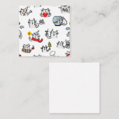 Grappige katten, melk en magie. informatiekaartje (Voorkant / Achterkant)