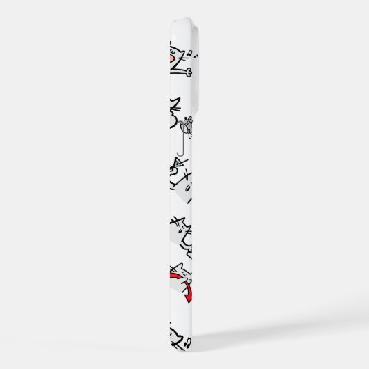 Grappige katten, melk en magie. iPhone hoesje (Rechterkant)