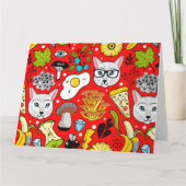 Grappige katten, melk en magie. kaart (Achterkant)