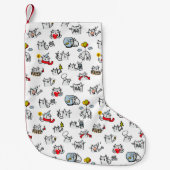 Grappige katten, melk en magie. kleine kerstsok (Voorkant)