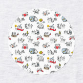 Grappige katten, melk en magie. labels (Design 1)