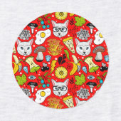 Grappige katten, melk en magie. labels (Design 2)