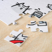 Grappige katten, melk en magie. legpuzzel (Zijkant)