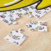 Grappige katten, melk en magie. legpuzzel (Zijkant)