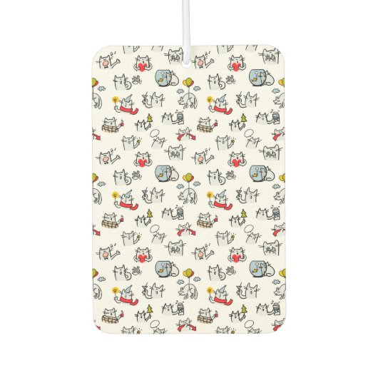 Grappige katten, melk en magie. luchtverfrisser (Voorkant)