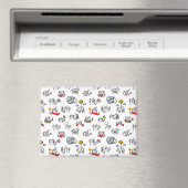 Grappige katten, melk en magie. magneet (Insitu (Vaatwasser))