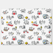 Grappige katten, melk en magie. magneet (Voorkant)