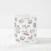 Grappige katten, melk en magie. matglas koffiemok (Center)