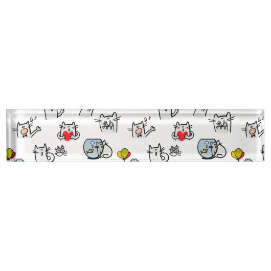 Grappige katten, melk en magie. naambordje (Voorkant)