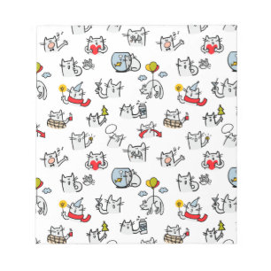 Grappige katten, melk en magie. notitieblok