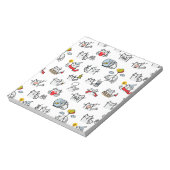 Grappige katten, melk en magie. notitieblok (Linkerzijde)