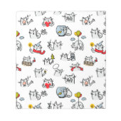 Grappige katten, melk en magie. notitieblok (Voorkant)