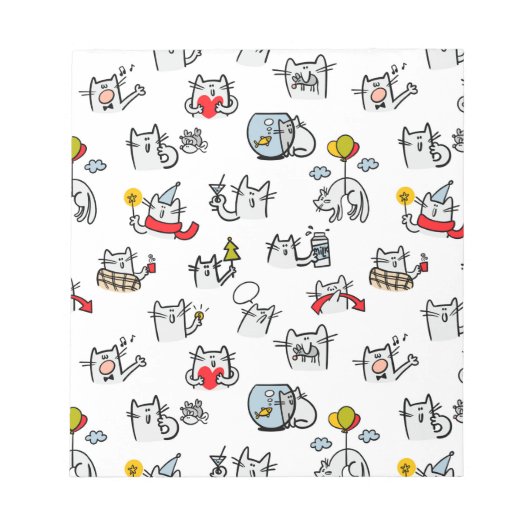 Grappige katten, melk en magie. notitieblok (Voorkant)