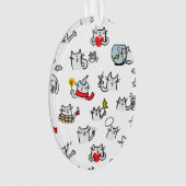 Grappige katten, melk en magie. ornament (voorkant)