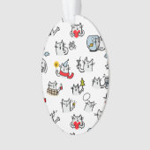 Grappige katten, melk en magie. ornament (voorkant)